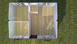 31 m² Modüler Prefabrik Ev Planı